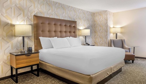 Deluxe-Zimmer, 1 King-Bett, barrierefrei, Kühlschrank und Mikrowelle (Roll in Shower)