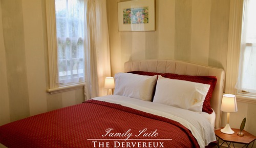 Familien-Studiosuite, 2 Schlafzimmer, barrierefrei, zum Garten hin