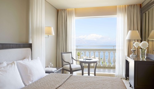 Deluxe-Doppel- oder -Zweibettzimmer, Balkon, Meerblick