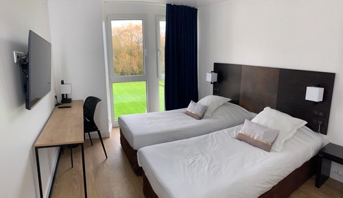 Standard-Zweibettzimmer, 2 Einzelbetten, Blick auf den Innenhof