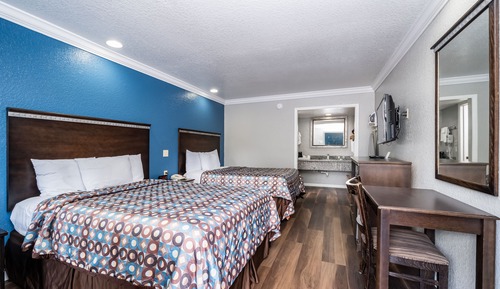 Zimmer, 2 Doppelbetten, Raucher