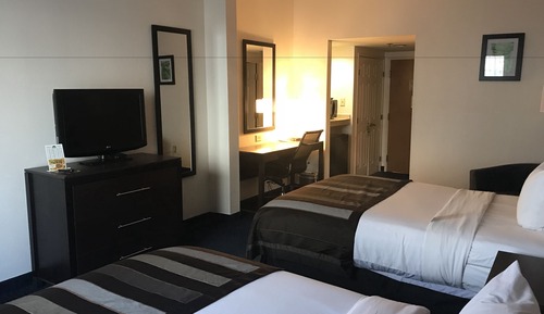 Zimmer, 2 Doppelbetten, barrierefrei, Nichtraucher