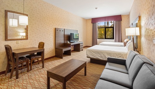 Doppelzimmer, Küche, Bergblick