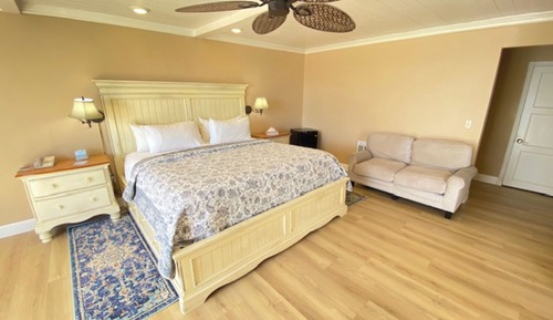 Deluxe-Zimmer, Kamin, Meerblick