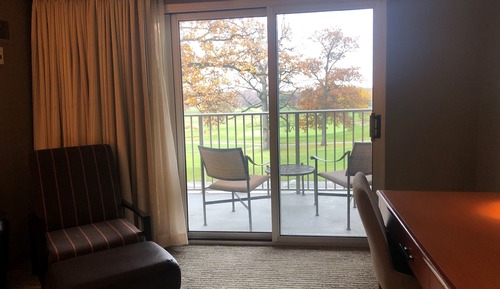 Studiosuite, 1 King-Bett, Blick auf den Golfplatz