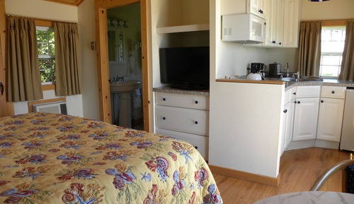 Deluxe-Ferienhütte, 1 King-Bett, Kochnische, Meerblick