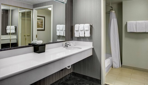 Executive-Suite, 1 Queen-Bett und Schlafsofa (Mobility/Hearing Accessible, Tub)