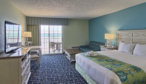 Standardzimmer, 1 King-Bett und Schlafsofa, Strandblick (Upper Floor)