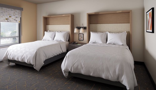 Standardzimmer, 2 Queen-Betten, Blick auf den Innenhof