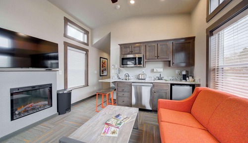 Ferienhütte, 1 King-Bett, Bergblick