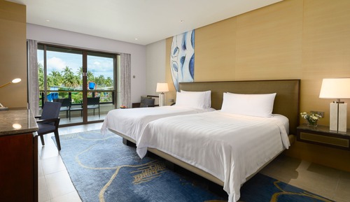 Zweibettzimmer, Poolblick (Tanjung)