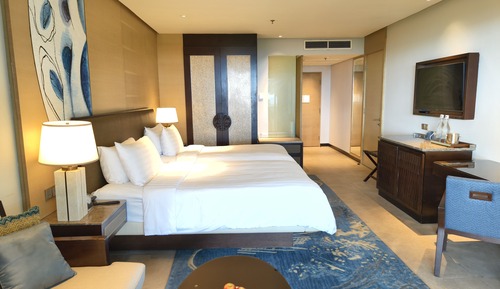 Tanjung Sea View, Zweibettzimmer, Terrasse