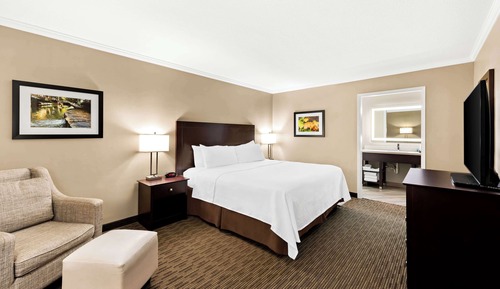 Suite, 1 King-Bett, Kühlschrank und Mikrowelle, Poolblick