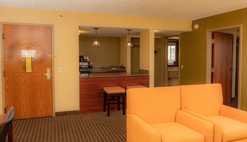 Suite, 1 King-Bett, Nichtraucher, Kühlschrank und Mikrowelle