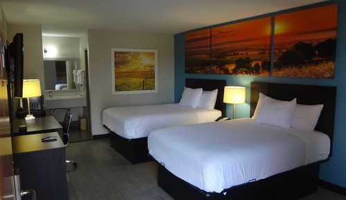 Zimmer, 2 Doppelbetten, Raucher