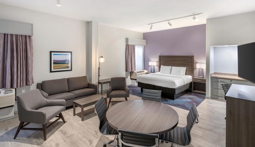 Standardzimmer, 1 King-Bett, Nichtraucher, Kühlschrank und Mikrowelle (Larger Room;with Sofabed)