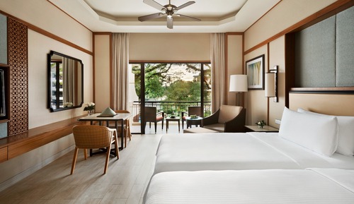 Deluxe-Zimmer, 2 Einzelbetten, Gartenblick