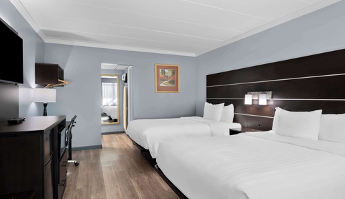 Standardzimmer, 2 Doppelbetten, Nichtraucher, Kühlschrank und Mikrowelle (Pet Friendly)