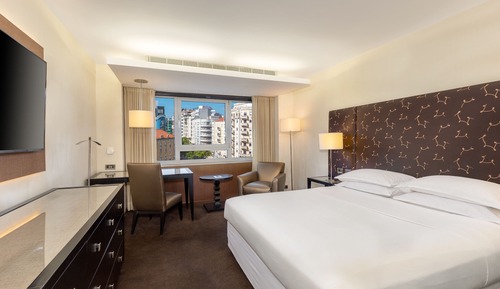 Premium-Zimmer, 1 Queen-Bett, Nichtraucher (Pool Access)