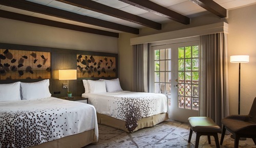 Zimmer, 2 Doppelbetten, Nichtraucher, Blick auf den Innenhof