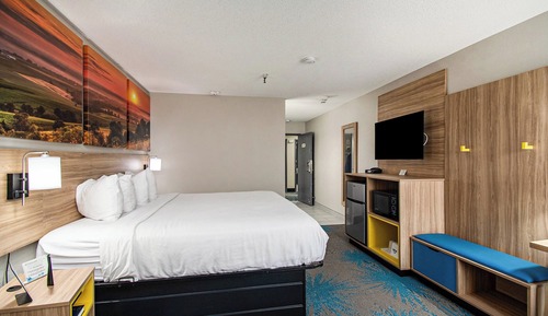 Zimmer, 1 King-Bett, barrierefrei, Nichtraucher (Mobility, Tub with Grab Bars)