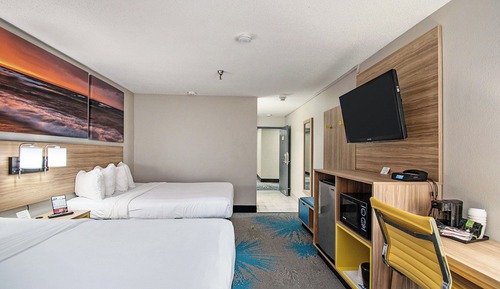 Zimmer, 2 Queen-Betten, barrierefrei, Nichtraucher (Mobility, Roll-In Shower)