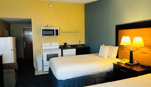 Superior-Doppelzimmer, 2 Queen-Betten, Küche, Stadtblick