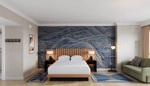 Zimmer, 1 King-Bett und Schlafsofa (High Floor)