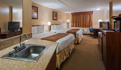 Standardzimmer, 2 Queen-Betten, barrierefrei, Kühlschrank und Mikrowelle