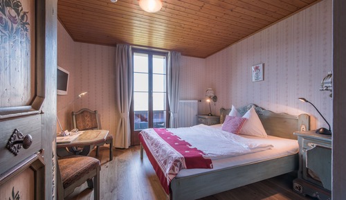 Doppelzimmer, Balkon, Bergblick Jungfrau
