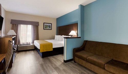 Suite, 1 King-Bett und Schlafsofa, Nichtraucher, Kühlschrank und Mikrowelle (with Sofabed)