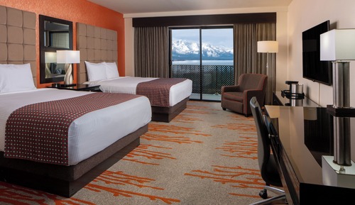 Zimmer, 2 Queen-Betten, Seeblick