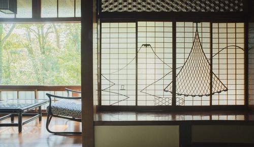Traditional-Dreibettzimmer, Gartenblick (Japanese-Style)