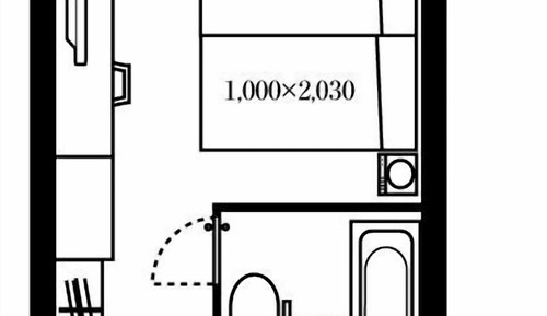 Economy-Zweibettzimmer, Nichtraucher (Hollywood type)