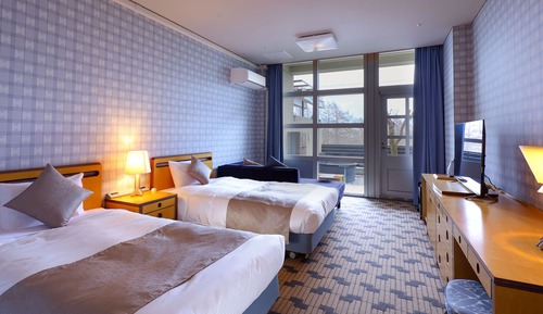 Suite Twin Room with Private Open Air Bath - Indoor Bath - Non-Smoking