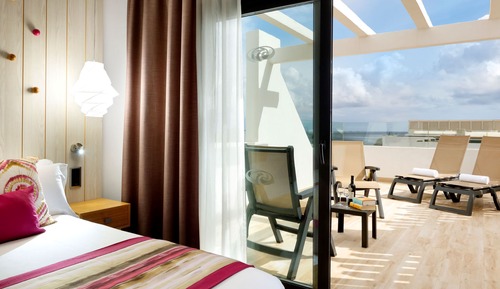Deluxe-Zimmer, Terrasse (Jacuzzi)
