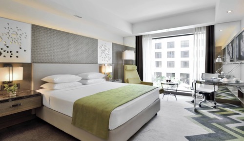Zimmer, 1 King-Bett, Stadtblick