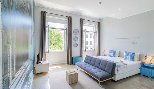 Standard-Suite, 1 Doppelbett oder 2 Einzelbetten, Flussblick