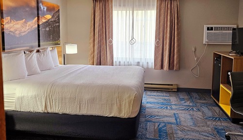 Zimmer, 1 King-Bett, barrierearm, Nichtraucher (Roll-in Shower)