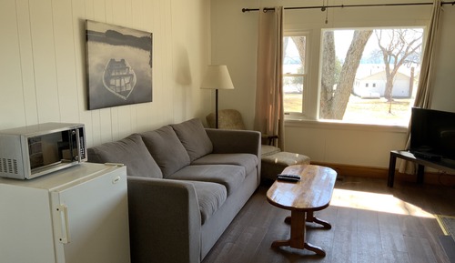Standard-Ferienhütte, 1 Schlafzimmer, Kamin, Seeblick (Echo)