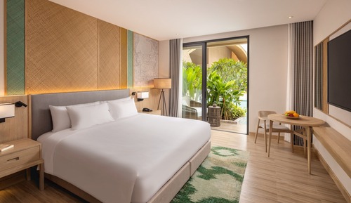 Superior-Zimmer, 1 King-Bett, Poolzugang