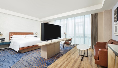 Premium-Zimmer, 1 King-Bett, Stadtblick
