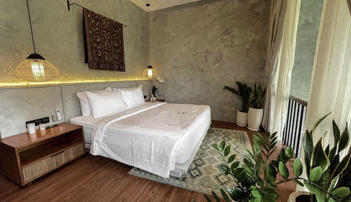 Deluxe-Loft, 2 Schlafzimmer, Gartenblick