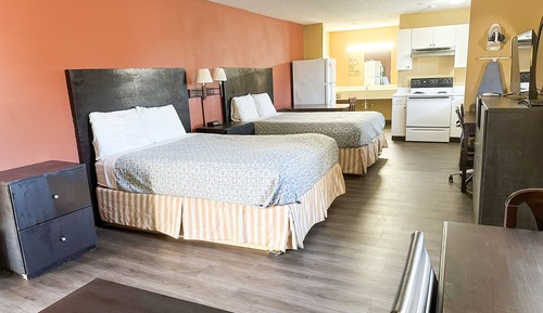 Zimmer, 2 Queen-Betten, Nichtraucher, Kochnische