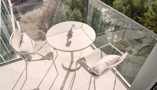 Junior-Doppelzimmer, Balkon, Strandblick