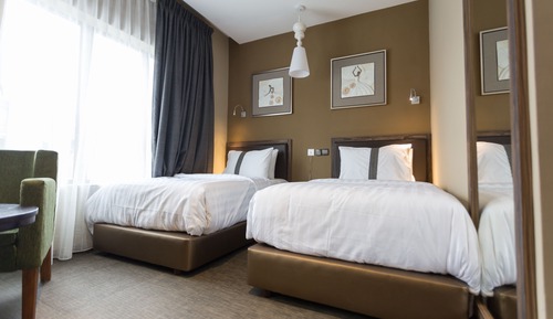 Deluxe-Zweibettzimmer, 1 Schlafzimmer, Stadtblick