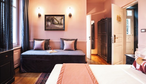 Senior-Doppelzimmer, Bergblick