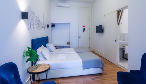 Deluxe-Dreibettzimmer, eigenes Bad