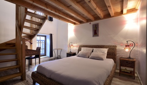 Superior-Vierbettzimmer, Mehrere Betten, Blick auf den Innenhof