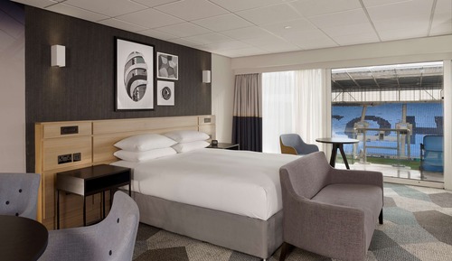 Zimmer, 1 King-Bett (Pitch View)